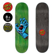 サンタクルーズ SANTA CRUZスケボー デッキ 8.0 SCREAMING HAND DECKスケートボード ストリート sk8 skat…