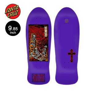 �T���^�N���[�Y SANTA CRUZ�X�P�{�[ �f�b�L 9.85 OBRIEN PURGATORY REISSUE DECK�R�[���[�E�I�u���C�G�� 80' ���C�V���[ �I�[���h�X�N�[�� ���� �X�P�[�g�{�[�h �y2411�z