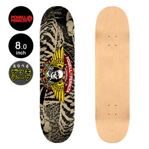 �p�E�G���E�y�����^ POWELL PERALTA�X�P�{�[ �f�b�L 8.0 WINGED RIPPER KHAKI DECK SHAPE 242�X�P�[�g�{�[�h �X�g���[�g sk8 skateboard �y2601�z