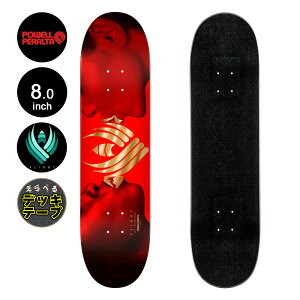�p�E�G���E�y�����^ POWELL PERALTA�X�P�{�[ �f�b�L 8.0 FLIGHT KISS RED DECK SHAPE 242�t���C�g �y�� �X�P�[�g�{�[�h �X�g���[�g sk8 skateboard �y2509�z