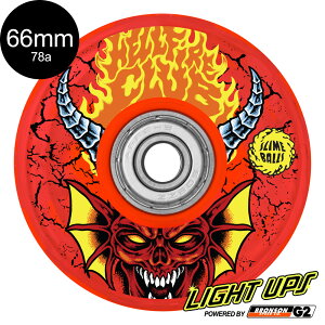 XC{[Y SLIME BALLS66mm STRANGER THINGS HELLFIRE CLUB LIGHT UPS OG SLIME 78A WHEELS\tgEB[ XgW[EVOX wt@CA[Nu 4Zbg ^C N[U[ XP[g{[h X