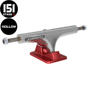 �C���f�B�y���f���g INDEPENDENT151 HOLLOW BAR LOGO SILVER ANO RED STANDARD TRUCKS(STAGE4)�g���b�N �X�^���_�[�h �C���f�B�[ �X�P�[�g�{�[�h �X�P�{�[ sk8 skateboard 1�y2606�z