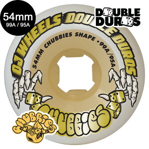 �I�[�W�F�C�E�B�[�� OJ WHEELS54mm DOUBLE DURO WHITE/GUM CHUBBIES 99A/95A WHEELS�n�[�h�E�B�[�� �_�u���f���� 4�Z�b�g �X�P�[�g�{�[�h �X�P�{�[ sk8 skateboard �^�C�� ���[���[ �ԗ� �g���b�N �X���C�h �O��