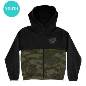 �T���^�N���[�Y SANTA CRUZOPUS DOT CHEST L/S HOODED WINDBREAKER JACKET YOUTH�W���P�b�g �W�����p�[ �A�E�^�[ �㒅 �����Y �X�P�[�g�{�[�h �X�P�{�[ sk8 skateboard�y26SP�z