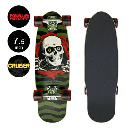 POWELL PERALTA パウエル・ペラルタ7.5in x 24in MICRO MINI RIPPER CRUISER COMPLETE OLIVEコンプリートクルーザー(完成組立品) リッパー 通勤 通学 スケートボード スケボー skateboard sk8【2201】