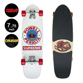 POWELL PERALTA パウエル・ペラルタ7.75in x 27.20in SIDEWALK SURFER SUPREME CRUISER COMPLETE WHITEコンプリート サイドウォーク・サーファー シュプリーム クルーザー(完成組立品) 通勤 通学 スケートボード スケボー skateboard sk8【2210】