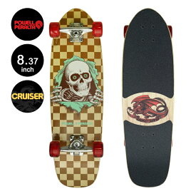 パウエル・ペラルタ POWELL PERALTA8.37in x 28.20in SIDEWALK SURFER NATURAL CHECKER RIPPER CRUISER COMPLETEコンプリートクルーザー(完成組立品) サイドウォーク・サーファー 通勤 通学 スケートボード スケボー skateboard sk8【2210】