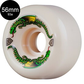 POWELL PERALTA パウエル・ペラルタ56mm x 36mm DRAGON FORMULA WHITE 93A WHEELソフトウィール (4個セット) ドラゴンフォーミュラ スケートボード スケボー sk8 skateboard タイヤ ローラー 車輪 速い【2403】