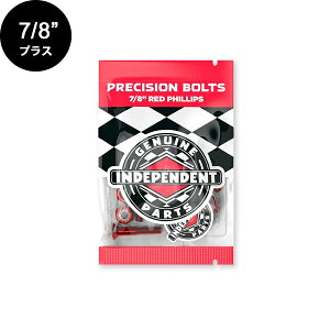 インディペンデント INDEPENDENTGENUINE PARTS 7/8" PHILLIPS HARDWARE PK/8 BLACK/REDプラスビス ブラック/レッド 7/8"(0.875インチ) スケートボード スケボー sk8 skateboard