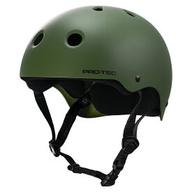 プロテック PRO-TECCLASSIC SKATE MATTE OLIVEヘルメット マットオリーブ プロテクター つや消し 大人用 子供用 キッズ ユース PROTEC スケートボード スケボー sk8 skateboard インライン【2103】