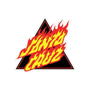 �T���^�N���[�Y SANTA CRUZ5in x 4.5in FLAME NOT A DOT STICKER�X�e�b�J�[ �f�J�[�� �V�[�� �X�P�[�g�{�[�h �X�P�{�[ sk8 skateboard