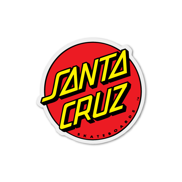 【誠実】 プレゼントキャンペーン対象商品 選ぶなら SANTA CRUZ サンタクルーズ CLASSIC DOT DECAL skateboard クラシックドット 3inchステッカー sk8 3インチ スケートボード スケボー