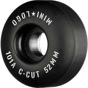 �~�j���S MINI LOGOWHEEL C-CUT"2" 52mm 101A BLACK(4pacK)�n�[�h�E�B�[��(4�Z�b�g)�u���b�N �X�P�[�g�{�[�h �X�P�{�[ sk8 skateboard �^�C�� ���[���[ �ԗ� �g���b�N �X���C�h �O���C���h