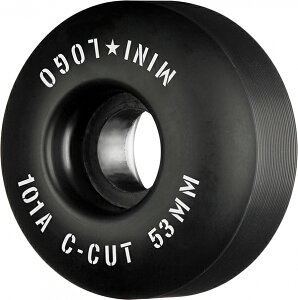 �~�j���S MINI LOGOWHEEL C-CUT2 53mm 101A BLACK(4pacK)�n�[�h�E�B�[��(4�Z�b�g)�u���b�N �X�P�[�g�{�[�h �X�P�{�[ sk8 skateboard �^�C�� ���[���[ �ԗ� �g���b�N �X���C�h �O���C���h �����\�E���^���g�p