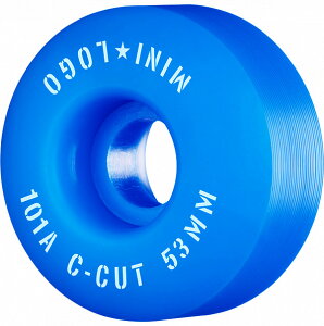 �~�j���S MINI LOGOWHEEL C-CUT"2" 53mm 101A BLUE(4pacK)�n�[�h�E�B�[��(4�Z�b�g)�u���[ �X�P�[�g�{�[�h �X�P�{�[ sk8 skateboard �^�C�� ���[���[ �ԗ� �g���b�N �X���C�h �O���C���h