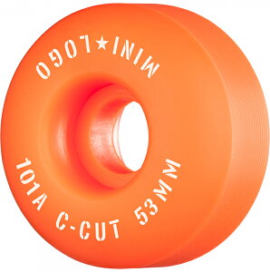 �~�j���S MINI LOGOWHEEL C-CUT2 53mm 101A ORANGE�n�[�h�E�B�[�� 4��1�Z�b�g �X�P�[�g�{�[�h1�䕪 �I�����W �X�P�{�[ sk8 skateboard �^�C�� ���[���[ �ԗ� �g���b�N �X���C�h �O���C���h
