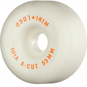 �~�j���S MINI LOGOWHEEL A-CUT "2" 53mm 101A WHITE(4pacK)�n�[�h�E�B�[��(4�Z�b�g)�z���C�g �n�[�h�E�B�[�� �X�g���[�g �p�[�N �X�P�[�g�{�[�h �X�P�{�[ sk8 skateboard �^�C�� ���[���[ �ԗ� �g���b�N �X��