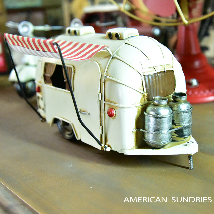 ブリキのおもちゃ 置物 アメリカン雑貨 ヴィンテージ オブジェ インテリア小物 レトロ アンティーク ブリキカー トレーラー コレクション  キャンピングカー | アメリカン　サンドリーズ