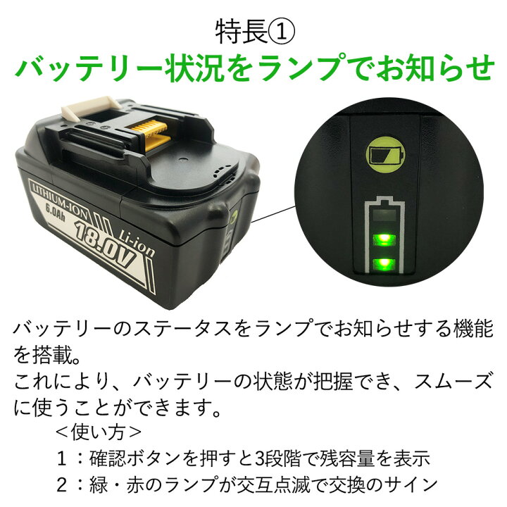 楽天市場】マキタ レシプロソー 18V 互換バッテリー 充電器 電動工具 