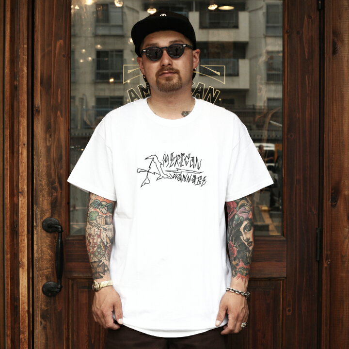 楽天市場 American Wannabe Cxtxm アメリカンワナビー シーティーエム Tattoo Logo クルーネックtee Men S メンズ Tシャツ 半袖 カジュアル ストリート アメカジ 限定 American Wannabe