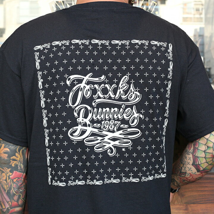 楽天市場 American Wannabe アメリカンワナビー Bunnies Bandana Tee バンダナtee Men S メンズ Tシャツ クルーネック ポケット 半袖 総柄 スーサイダル クロス 西海岸 カジュアル ストリート アメカジ 限定 American Wannabe