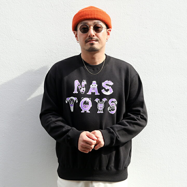 楽天市場】NASTOYS ナストイズ / 「NASTY MONSTER Crew Sweat / BLACK 