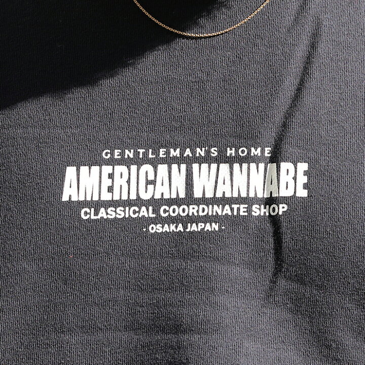 楽天市場】AMERICAN WANNABE アメリカンワナビー / 「SHOP LOGO CREW 