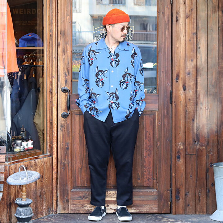 楽天市場】WEIRDO ウィアード / 「BIG BAD WOLF - L/S SHIRTS / BLUE 