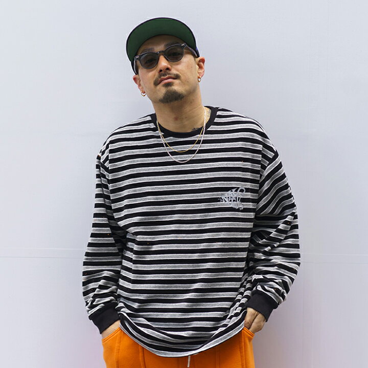 楽天市場】NASTOYS ナストイズ / 「Multi Border L/S TEE / GRAY 