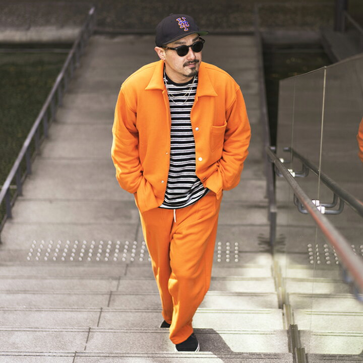 楽天市場】NASTOYS ナストイズ / 「Sweat Over Shirt Jacket / ORANGE 