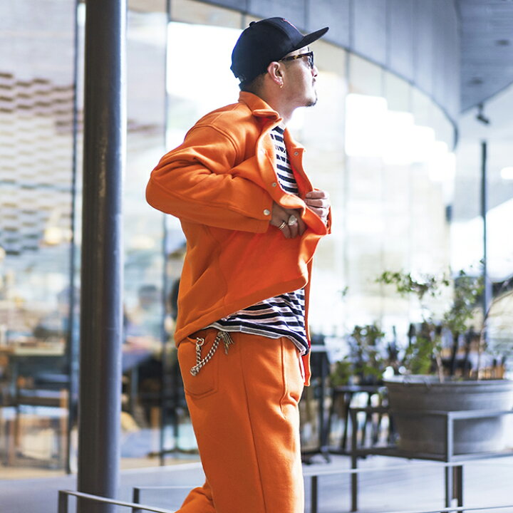楽天市場】NASTOYS ナストイズ / 「Sweat Over Shirt Jacket / ORANGE 