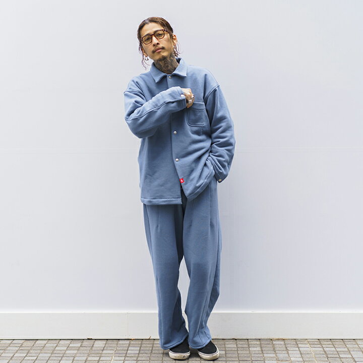 楽天市場】NASTOYS ナストイズ / 「Sweat Over Shirt Jacket / BLUE 