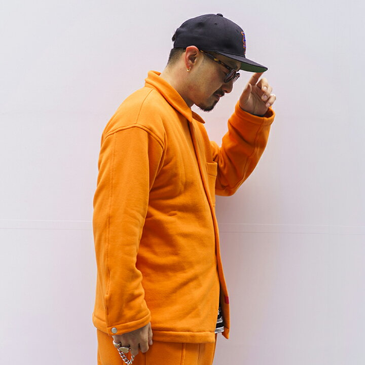 楽天市場】NASTOYS ナストイズ / 「Sweat Over Shirt Jacket / ORANGE 
