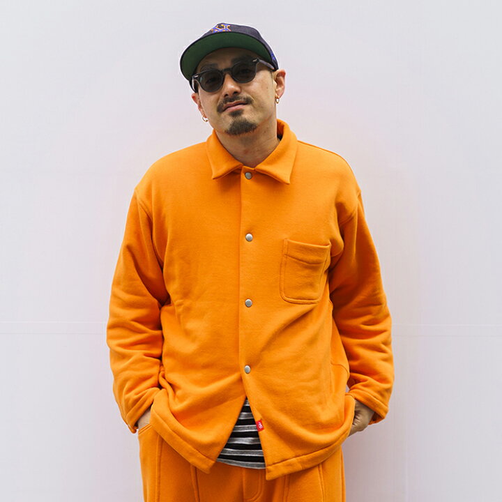 楽天市場】NASTOYS ナストイズ / 「Sweat Over Shirt Jacket / ORANGE 