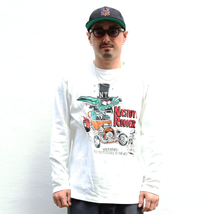 楽天市場】NASTOYS ナストイズ / 「NASTOYS RODDER L/S TEE / WHITE 
