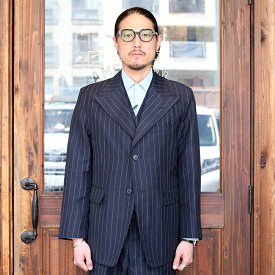 BLACK SIGN ブラックサイン / 「1930s Pencil Stripe Sports Back Summer Jacket」1930sピンストライプスポーツバックサマージャケット / MEN'S メンズ / ジャケット / テーラードジャケット / ストライプ / 長袖 / セットアップ / スーツ / ヴィンテージ / アメカジ