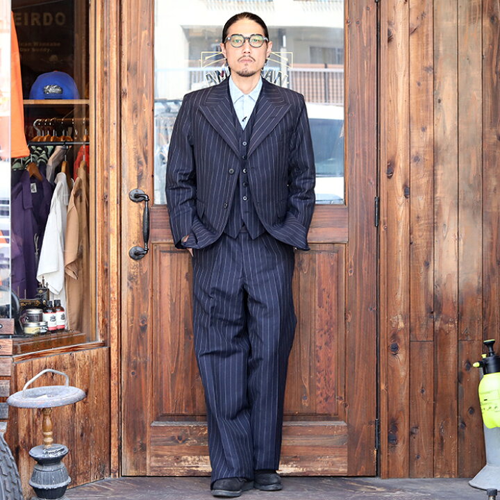 ヴィンテージ】ストライプ麻混ジャケット used 古着 ZAS14 （楽天市場 
