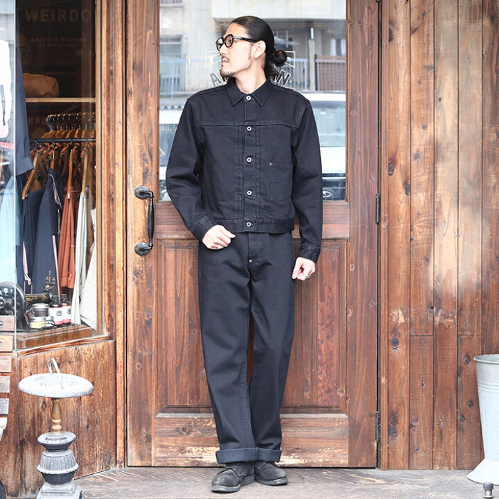 楽天市場】BLACK SIGN ブラックサイン / 「15oz Black Denim Pleats 