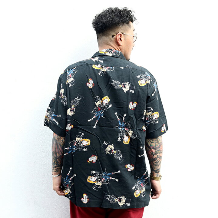 楽天市場】【限定】Schott×NASTOYS /「HAWAIIAN S/S SHIRT / BLACK 