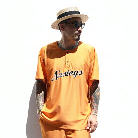 NASTOYS ナストイズ /「Mesh Baseball S/S Shirts / ORANGE」メッシュベースボールS/Sシャツ / MEN'S メンズ / メッシュ / 半袖シャツ / 高機能素材 / ユニフォーム / シャツ / カットソー / プルオーバー / カジュアル / アメカジ / オレンジ