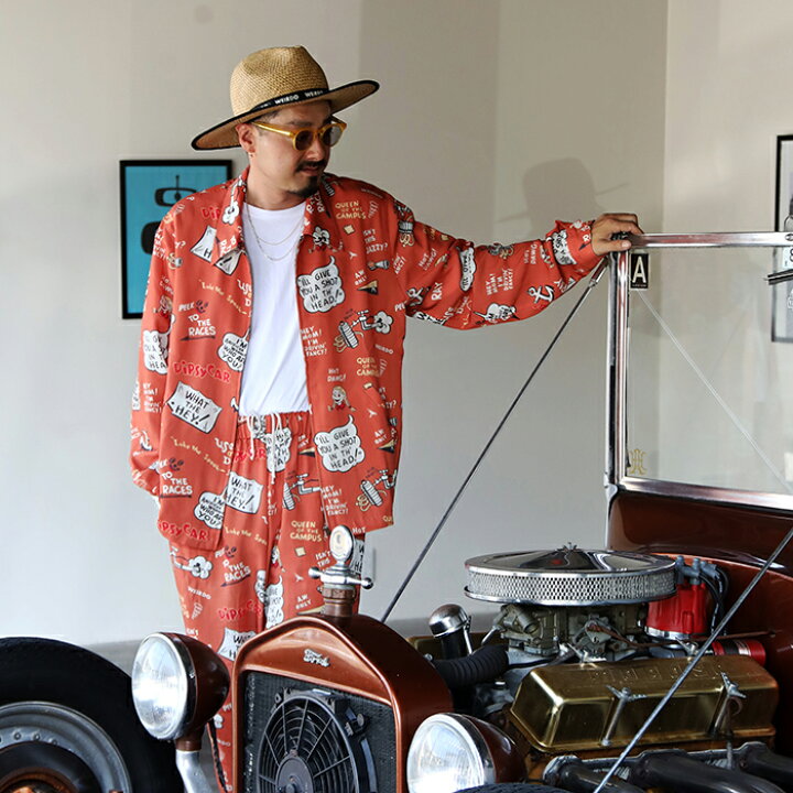 楽天市場】【限定】WEIRDO×AMERICAN WANNABE /「DIPSY CAR EAZY PANTS 