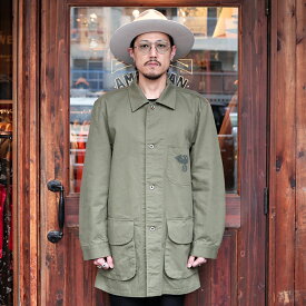 BLACK SIGN ブラックサイン / 「Military Herringbone Surgeon Jacket / Soldier Green」ヘリンボーンサージャンジャケット / BSSJ-24403 / MEN'S メンズ / ジャケット / アウター / コート / ヘリンボーン / 長袖 / ミリタリー / ヴィンテージ / カジュアル / アメカジ