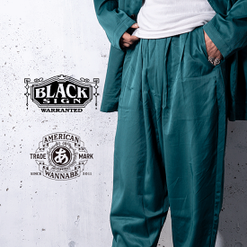 BLACK SIGN「AMERICAN WANNABE EXCLUSIVE AHEN Doctor Pants Ahen Green」アヘンドクターパンツ BSSP-24501 MEN'S メンズ パンツ アメカジ メンズイージーパンツ アメカジメンズ テーパードパンツ テパードパンツ オールドアメリカン ファッション セットアップ 限定