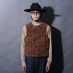 BLACK SIGN ubNTC / u1900s Jambo Cord Bohemian Vest / Cigar Brownv1900sW{R[h{w~AxXg / BSFV-25201 / MEN'S Y / R[fC / [N / JWA / AJW
