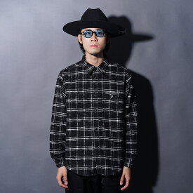TROPHY CLOTHING トロフィークロージング /「Machine Age Check Shirt / BLACK」チェックL/Sシャツ / TR25AW-401 / シャツ / ネルシャツ / コットン / 長袖 / カジュアル / アメカジ