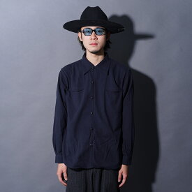 BLACK SIGN ブラックサイン / 「Bourette Noil Geronimo Shirt / Rusty Black」1930’sウエスタンスタイルL/Sシャツ /BSFL-25108 / MEN'S メンズ / シャツ / 長袖 / ワーク / カジュアル / アメカジ