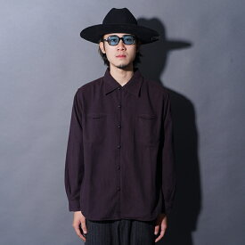 BLACK SIGN ブラックサイン / 「Bourette Noil Geronimo Shirt / Rusty Brown」1930’sウエスタンスタイルL/Sシャツ /BSFL-25108 / MEN'S メンズ / シャツ / 長袖 / ワーク / カジュアル / アメカジ