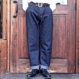 TROPHY CLOTHING トロフィークロージング「1504 Early Authentic Denim」オーセンティックデニムパンツ MEN'S メンズ デニム アメカジ セルビッジデニム メンズデニムパンツ G3デニム アメカジメンズ ワンウォッシュ G3 セルビッジ ブランド 股上深め ワイドデニムパンツ