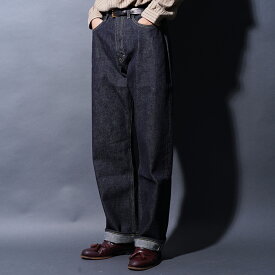 TROPHY CLOTHING トロフィークロージング 「1405 Riders Left Hand Denim」13oz左綾セルビッチデニム MEN'S メンズ デニム アメカジ セルビッジデニム メンズデニムパンツ インディゴデニム アメカジメンズ ワンウォッシュ 股上深め ワイドデニムパンツ