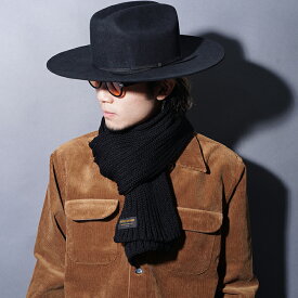 TROPHY CLOTHING トロフィークロージング /「Low Gauge Knit Muff / BLACK」マフラー / TR25AW-801 / MEN'S メンズ / ストール / 小物 / アクセサリー